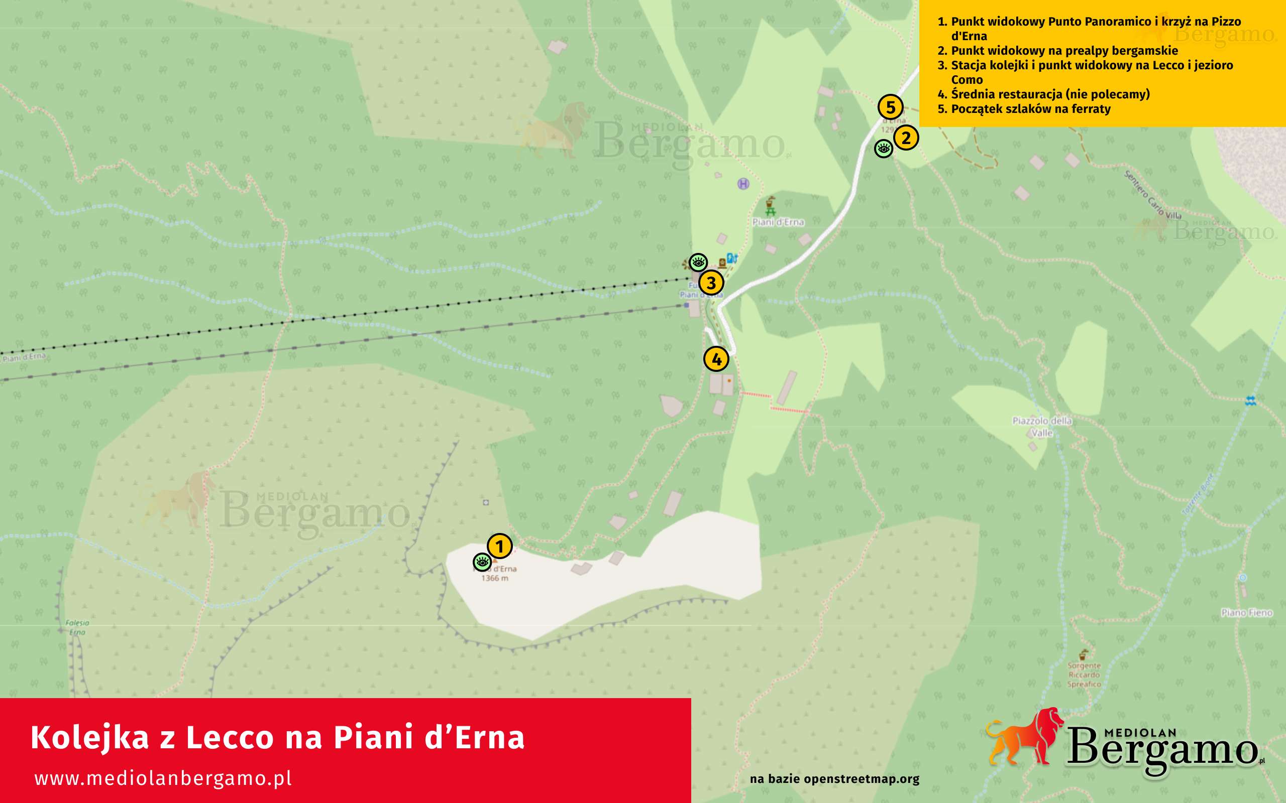 Piani d'Erna mapa