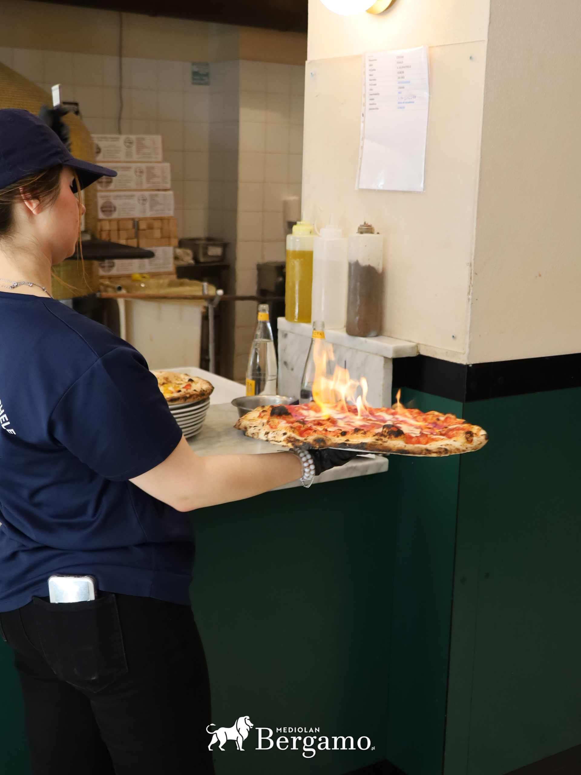 płonąca pizza Włochy