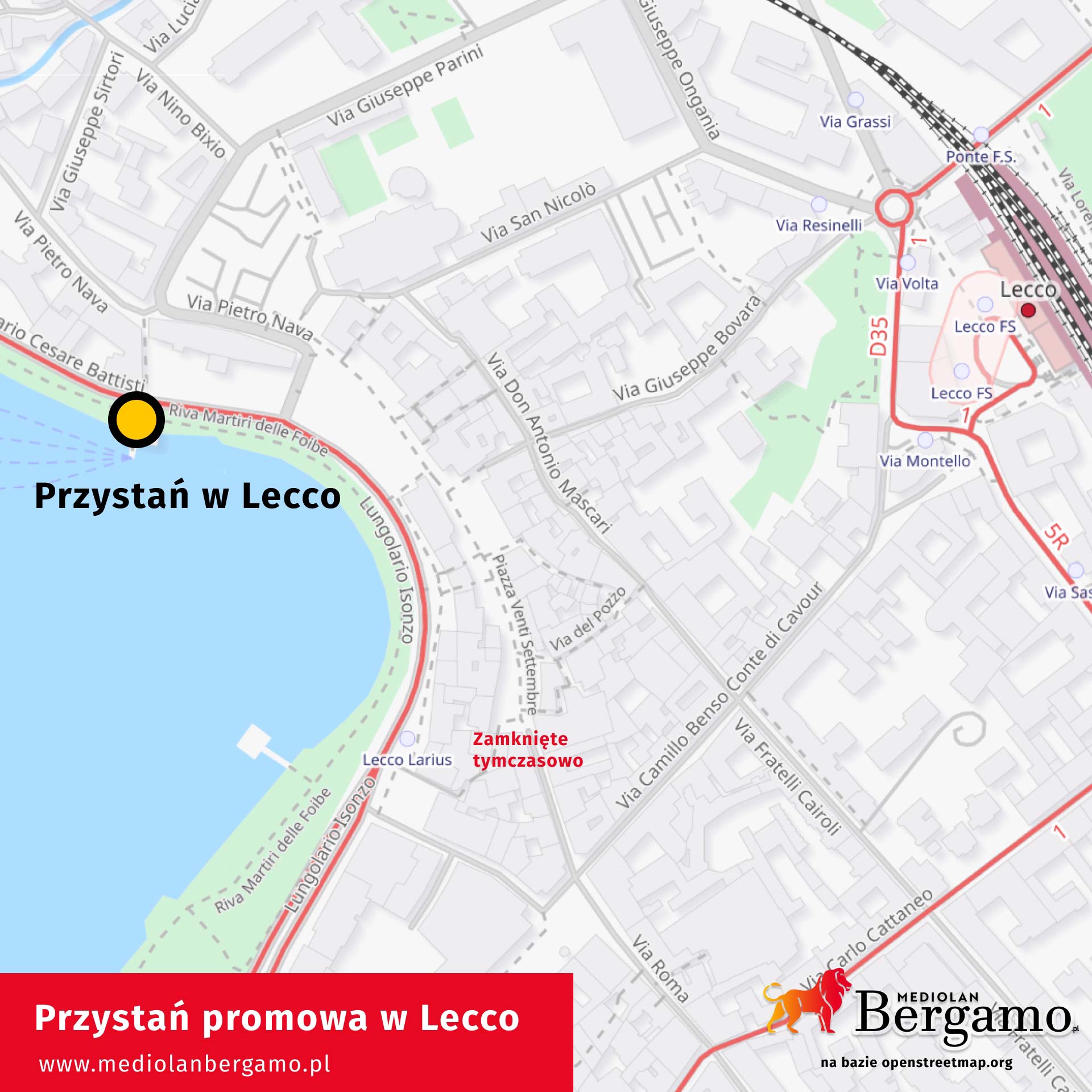 Przystań promowa w Lecco