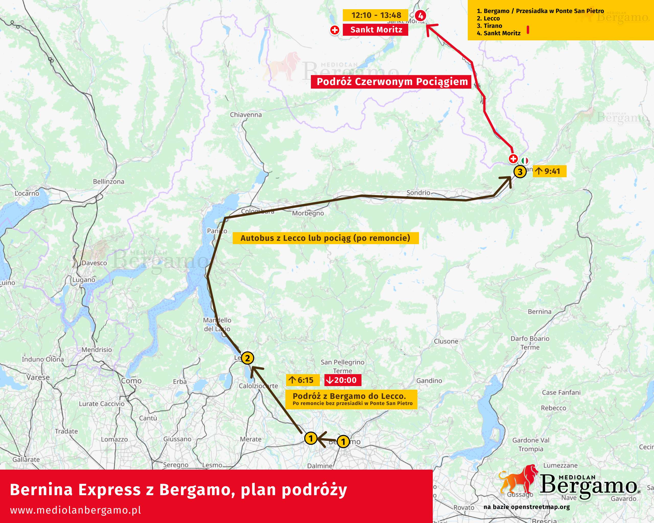 Bernina Express z Bergamo