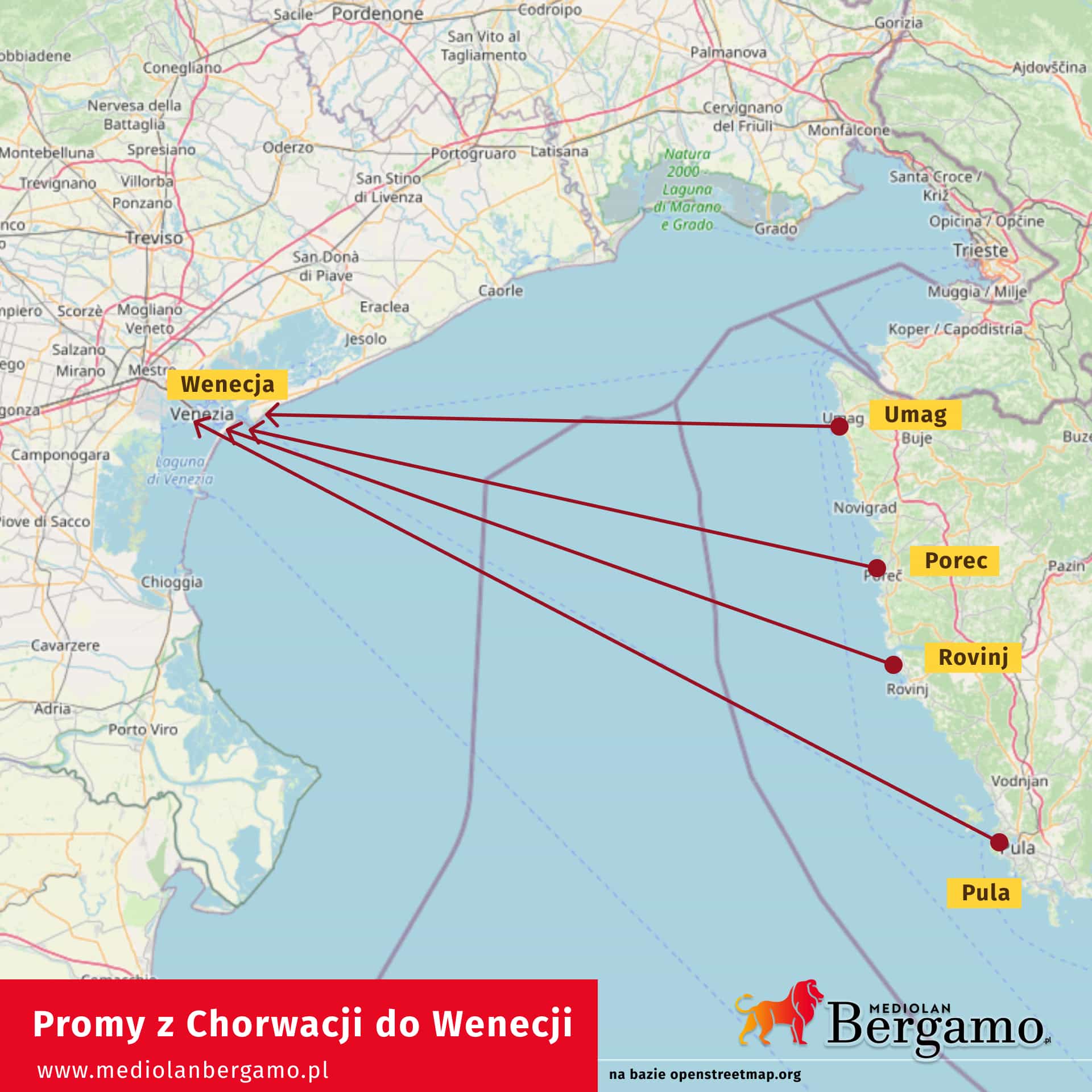 promy Chorwacja Wenecja