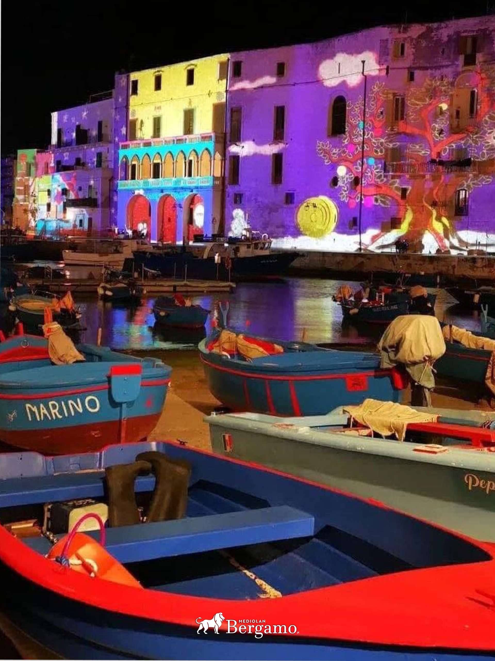 jarmark bożonarodzeniowy iluminacje w Monopoli