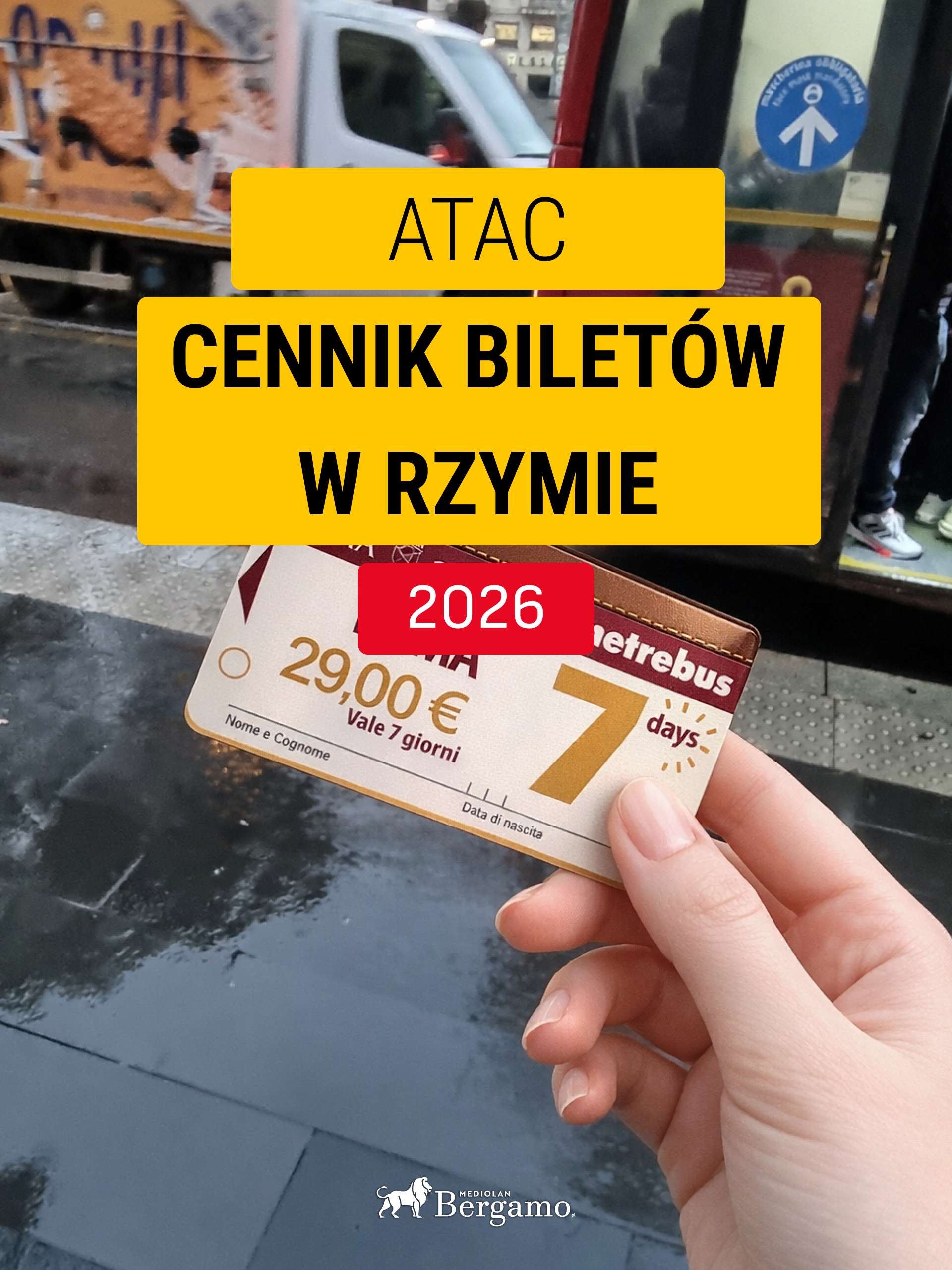 cennik biletów w Rzymie 2026