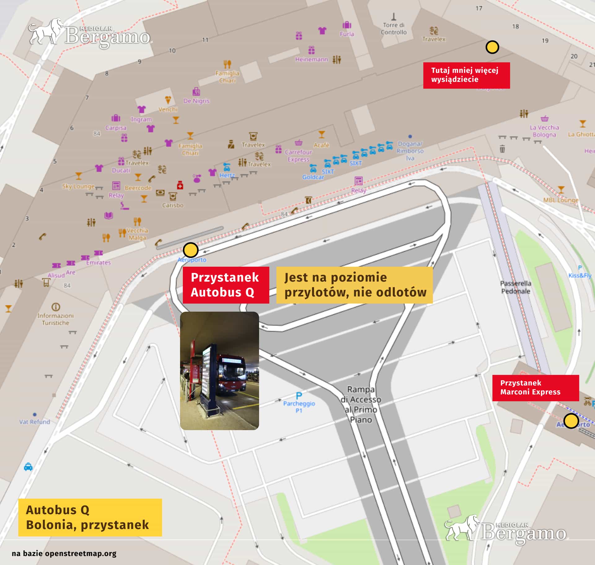 autobus q przystanek mapa