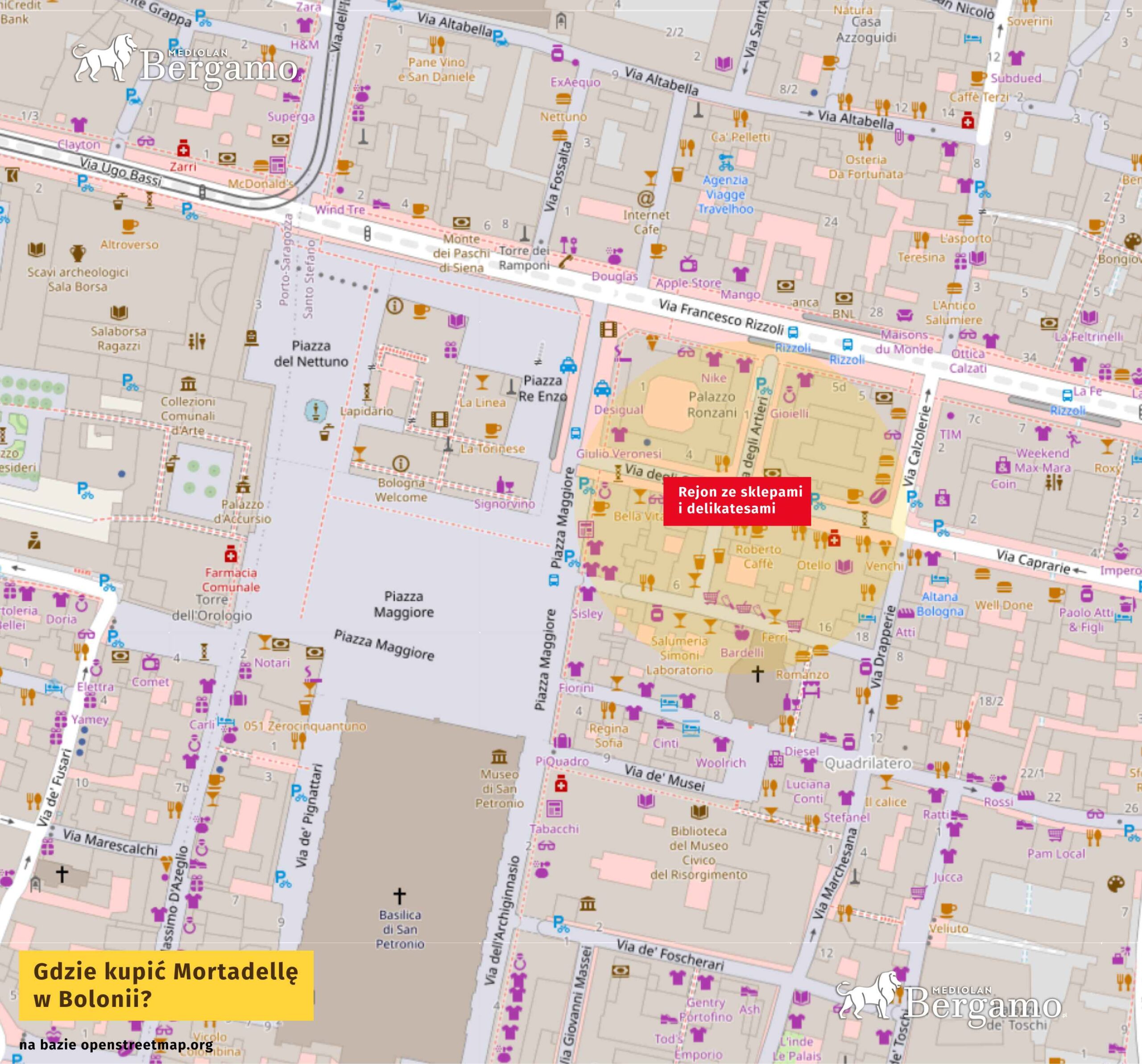 gdzie kupić mortadellę w Bolonii